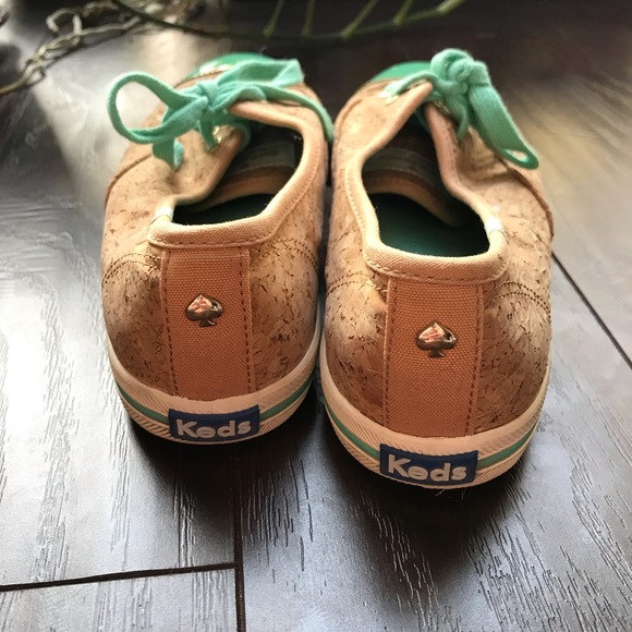 Kate Spade cork and turquoise keds